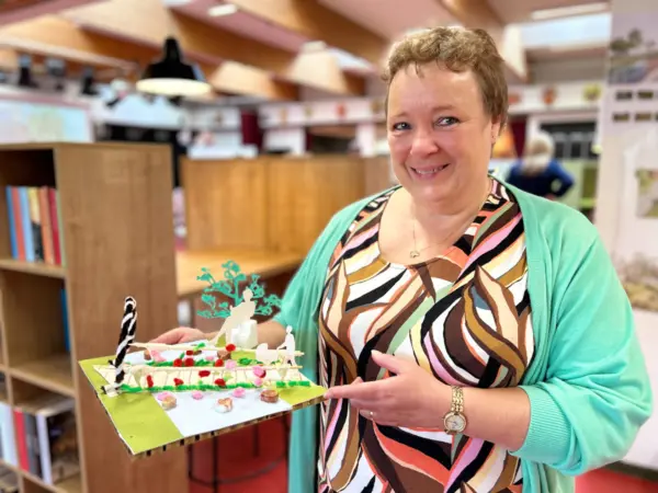 Pia, Chairwoman of the DFB Resident Board in Gadehavegaard, September 22, 2023. Photo: Hanne Kokkegaard.