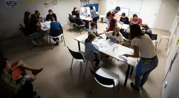 Workshop for school kids in September 2023. Photo: Benjamin Hesselholdt