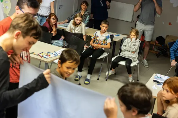 Workshop for school kids in September 2023. Photo: Benjamin Hesselholdt